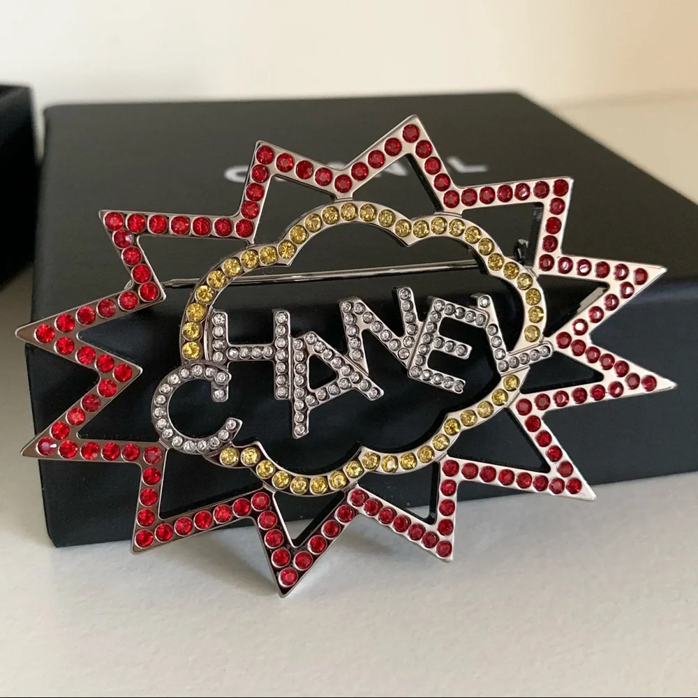 Chanel Large Bam Pow 💥 Brooch pin - Picture 10 of 16